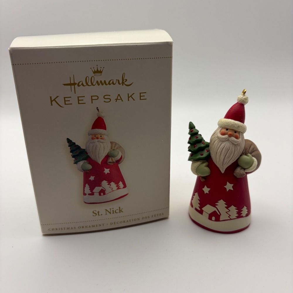 Hallmark Keepsake 2006 St. Nick Christmas Ornament Nina Aube Santa Claus Red Box